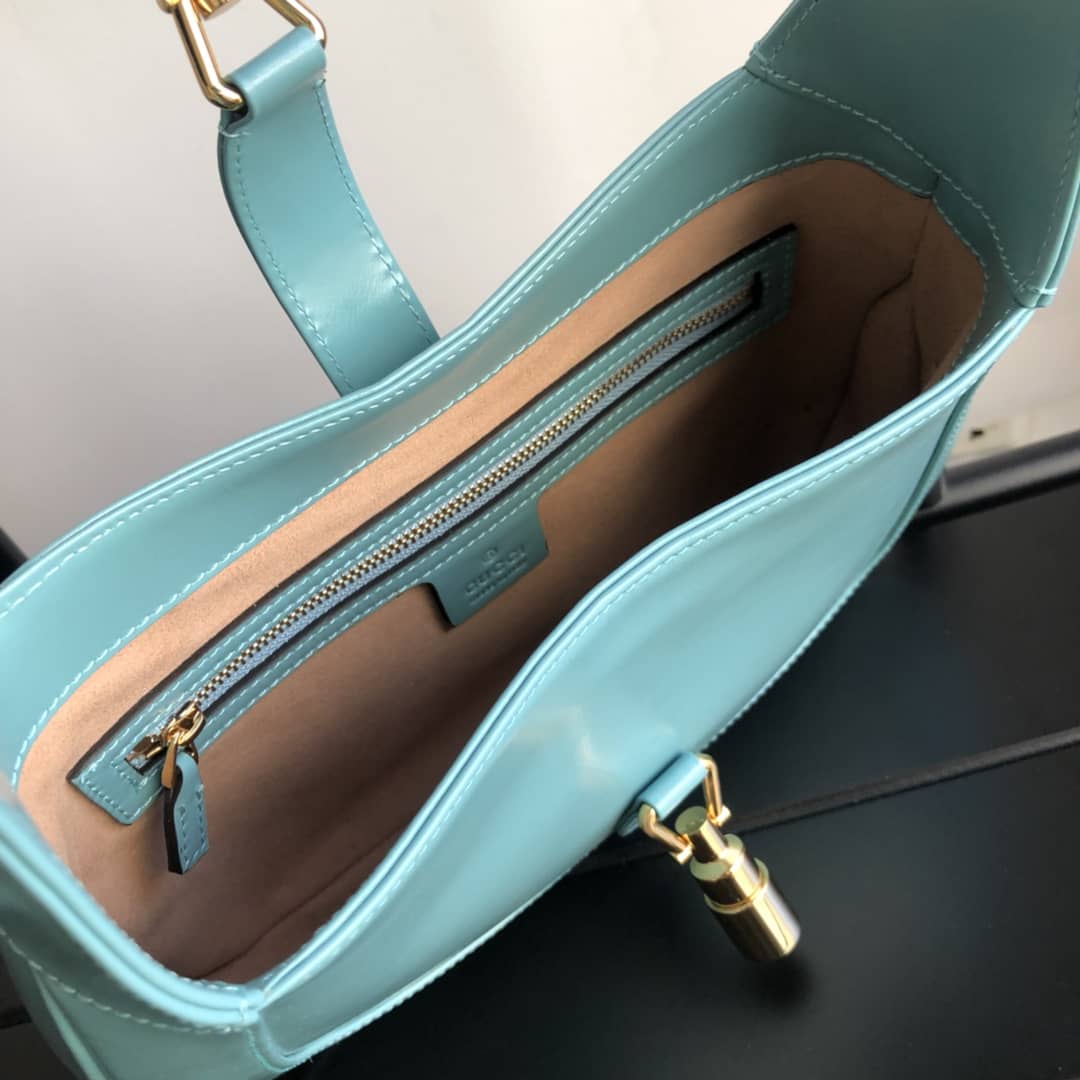 Gvc*1 GG Jackie 1961 Small Hobo Shoulder Bag Replica Blue 636709