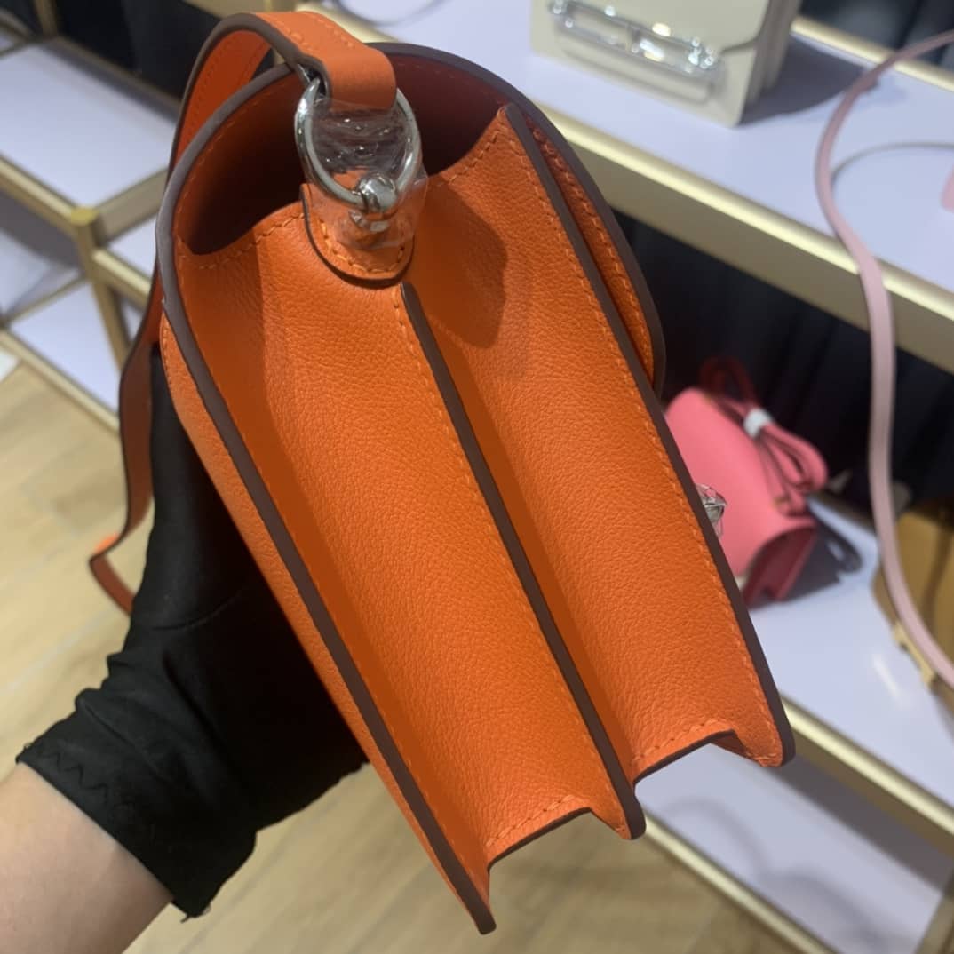 H**me5 Roulis Mini Sac Evercolor Calfskin Leather Crossbody Bag
