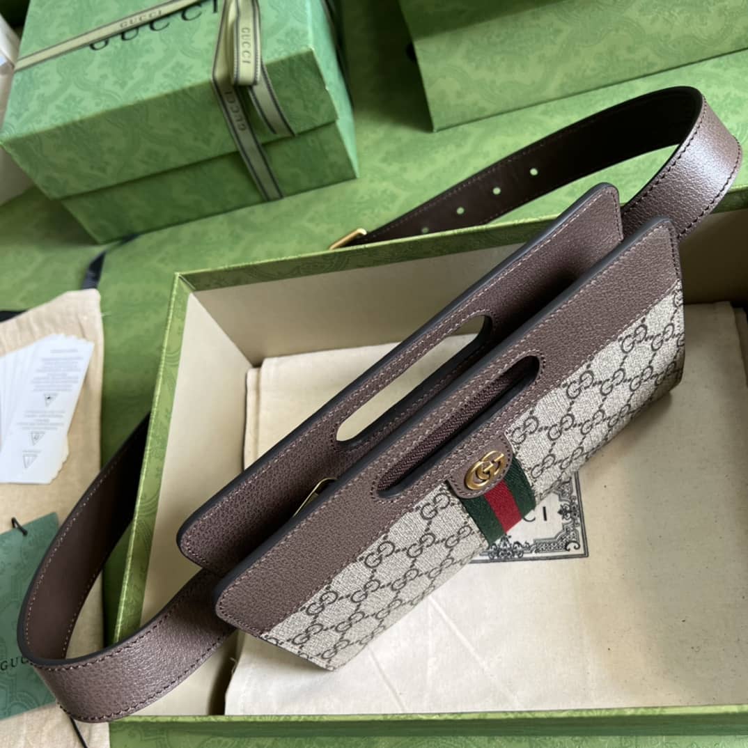 Gvc*1 Ophidia GG Svp*me Canvas Belt Bag 704196 Replica