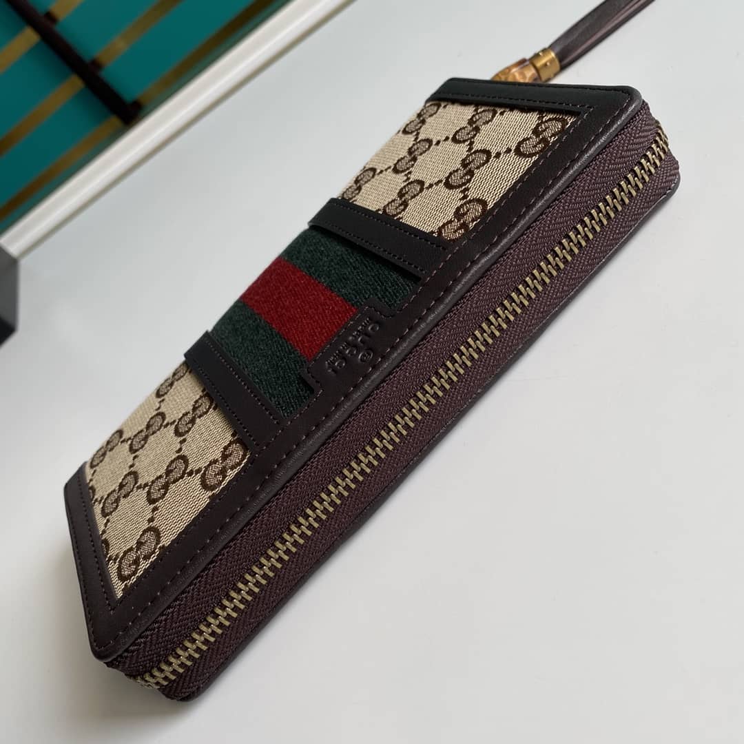 Gvc*1 Rania Original GG Zip Around Wallet Replica 353651