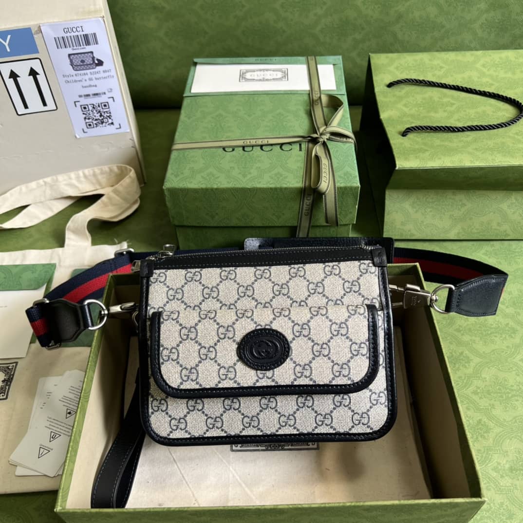 Gvc*1 Messenger Bag With Interlocking G 674164 Replica