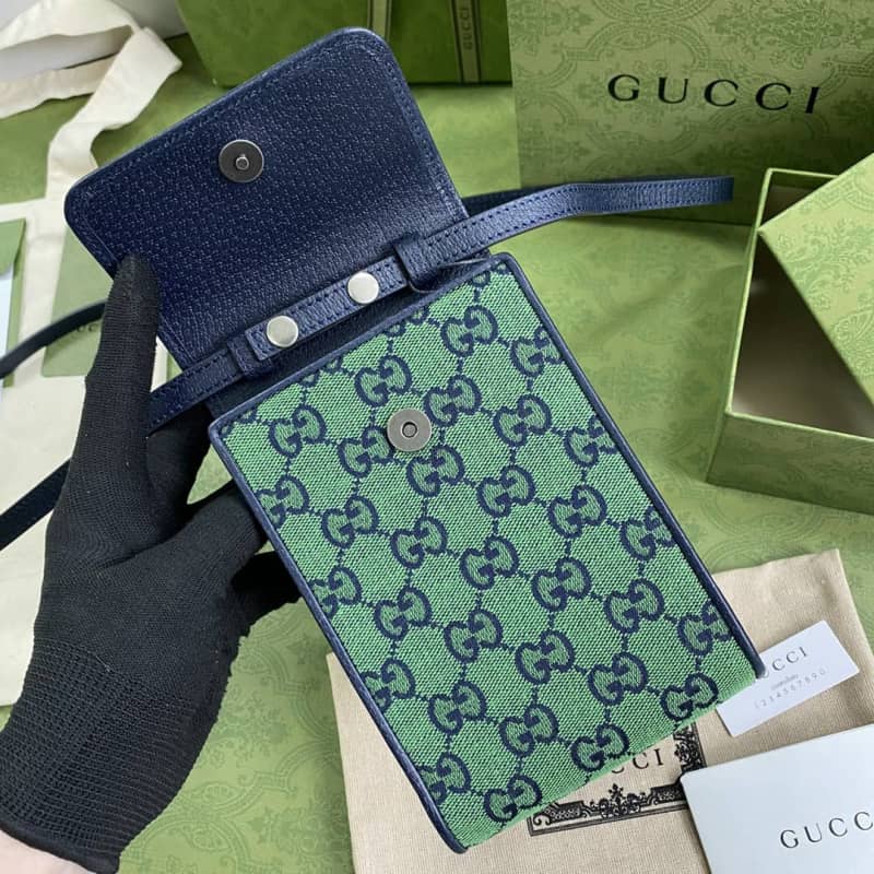 Gvc*1 GG Multicolor Mini Bag Replica Green 657582