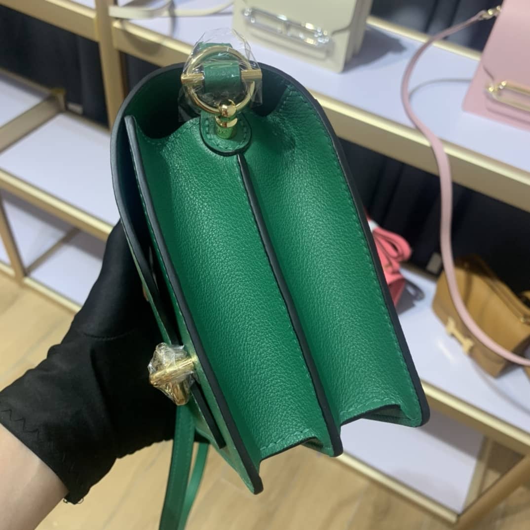 H**me5 Roulis Mini Sac Evercolor Calfskin Leather Crossbody Bag