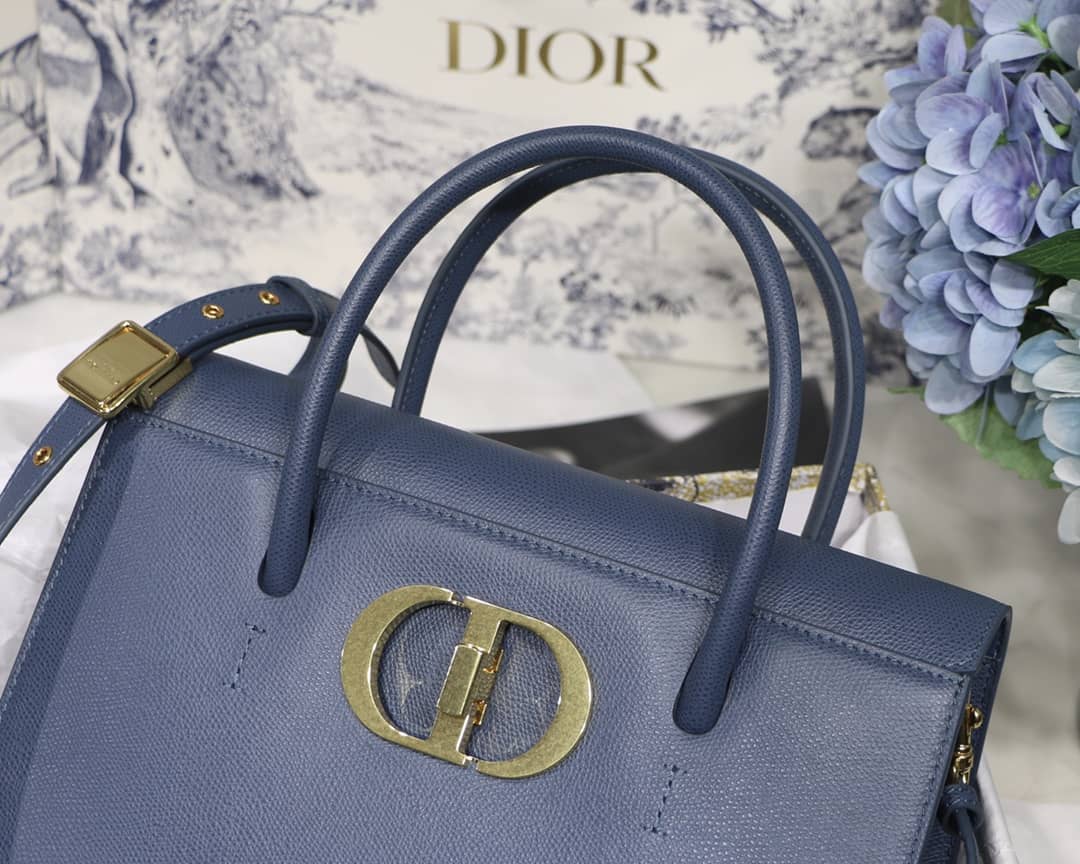 Chr1st1an D10r Box Calfskin Large St. Honore Tote