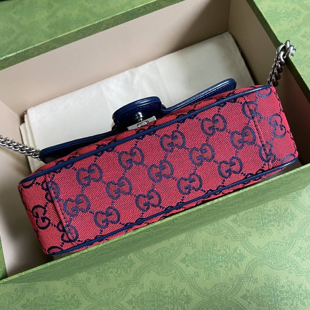 Gvc*1 Marmont GG Matelasse Leather Mini Shoulder Bag Replica 446744