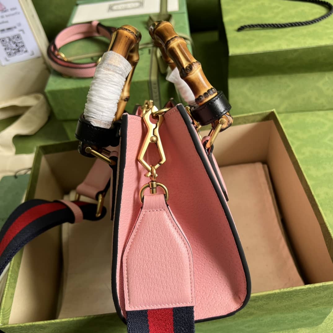 Gvc*1 Diana Mini Tote Pink 702732 Replica Bag