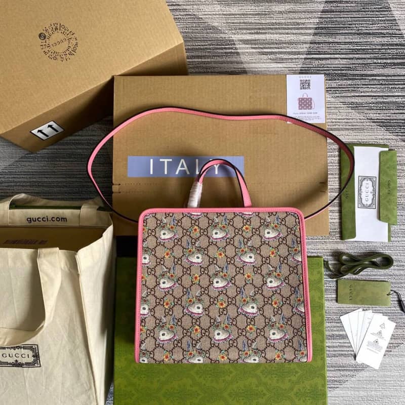 Gvc*1 Svp*me Canvas Children Yuko Higuchi Tote Replica Pink 630542