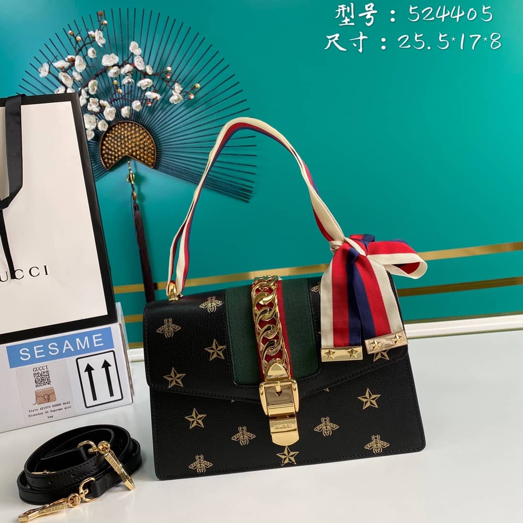 Gvc*1 Sylvie Bee Star Small Shoulder Bag Replica 524405