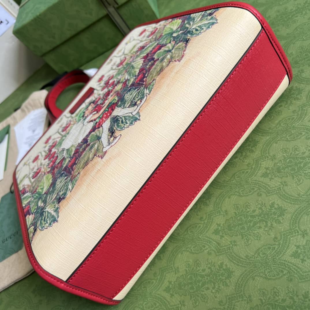Gvc*1 Children Strawberry Print 605614 Replica Tote Bag
