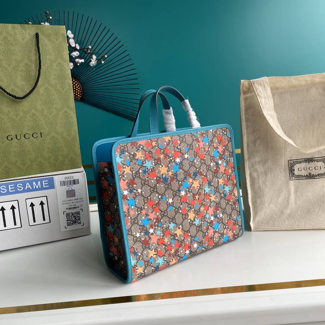 Gvc*1 GG Printed Multicolor Kids Girl Tote Replica 605614