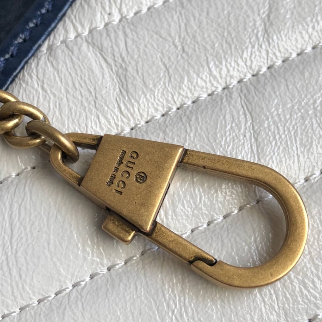 Gvc*1 GG Marmont Mini Matelasse Leather Shoulder Bag Replica White 574969