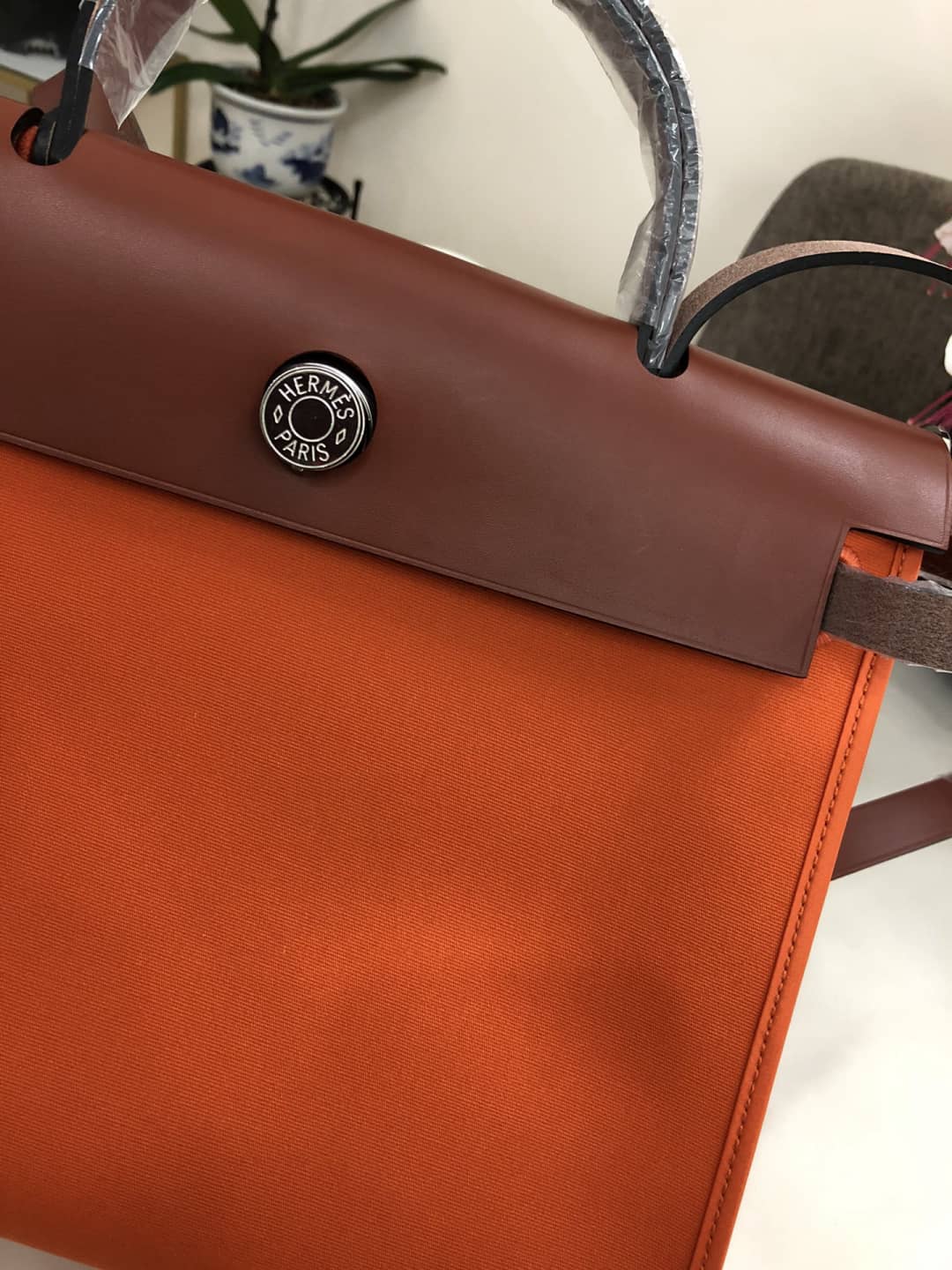 Replica H**me5 Birkin Bag 31 Canvas Leather HerBag