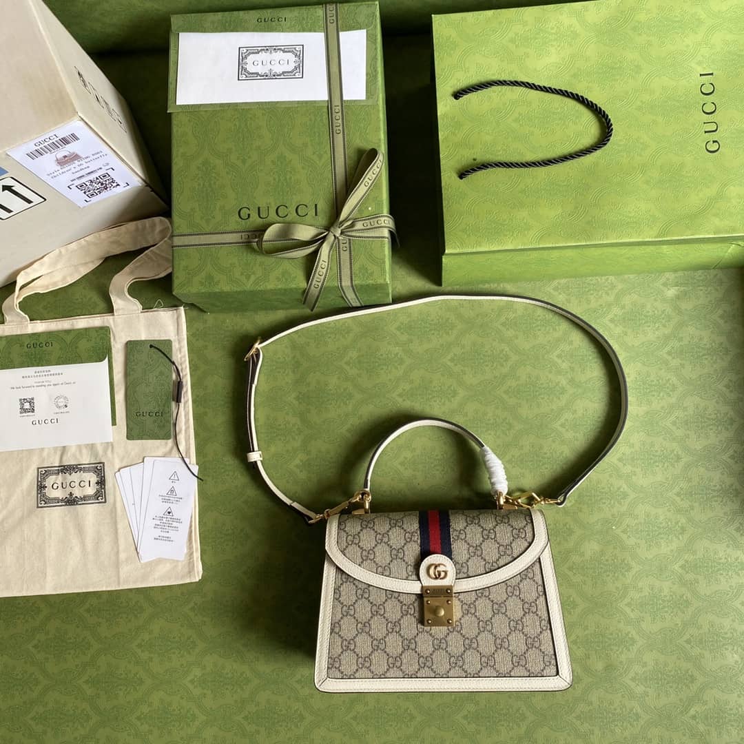 Gvc*1 Ophidia Web Small Top Handle Bag Replica 651055