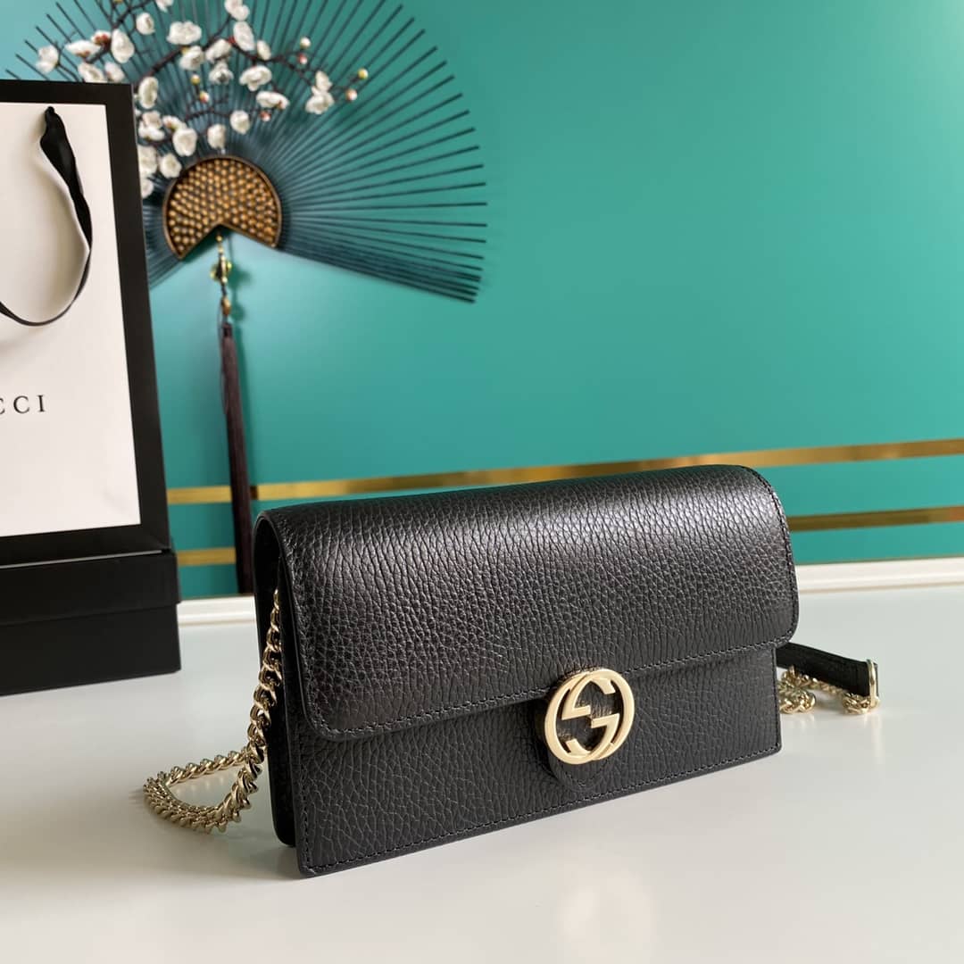Gvc*1 Interlocking Crossbody Bag Chain Wallet Replica 510314