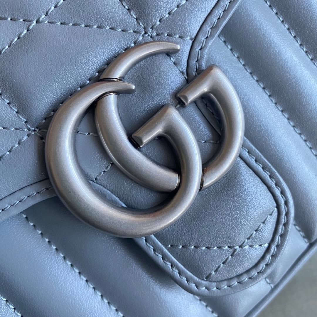 Gvc*1 GG Marmont Canvas Mini Top Handle Crossbody Bag 583571 Replica