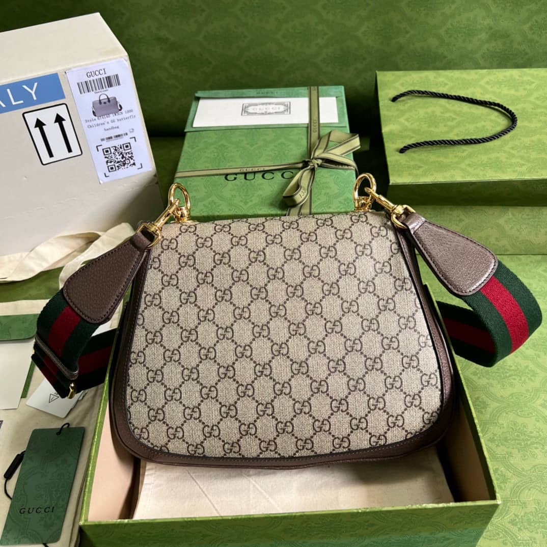 Gvc*1 Blondie Medium GG Svp*me Canvas 699210 Replica Crossbody Bag