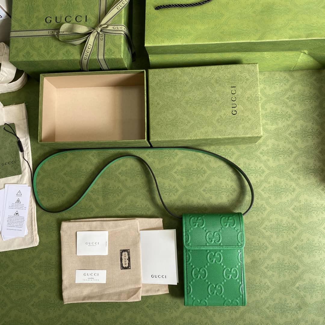 Gvc*1 GG Embossed Mini Phone Bag Replica 625571