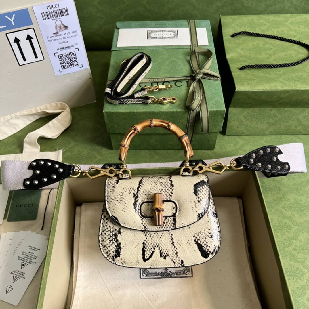Gvc*1 Bamboo 1947 Mini Top Handle Shoulder Bag 686864 Replica