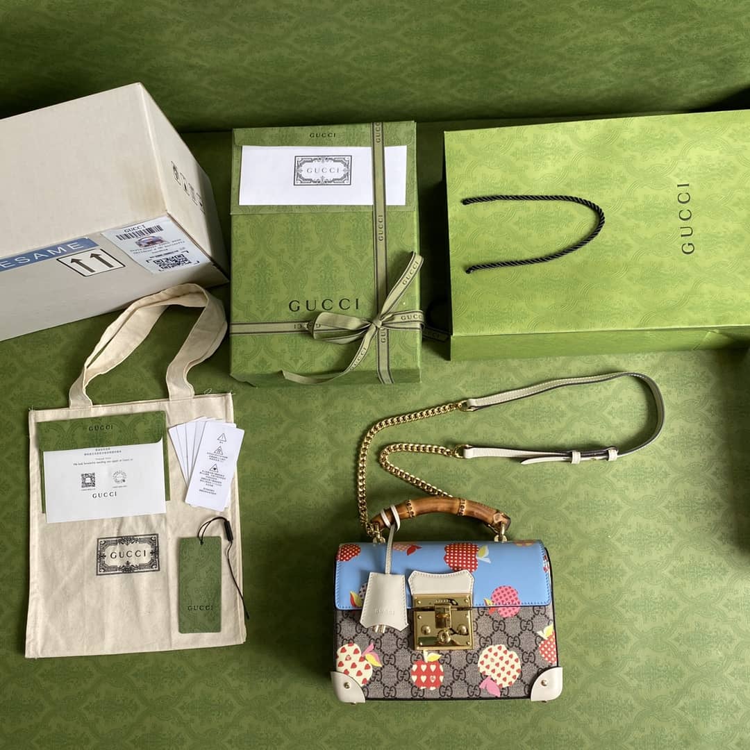 Gvc*1 Padlock Small Bamboo Shoulder Bag Replica 603221
