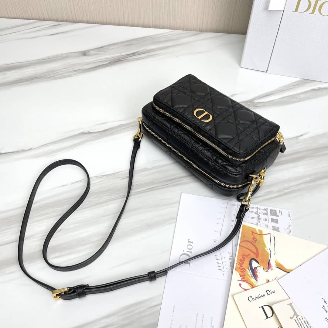 Chr1st1an D10r Caro Double Calfskin Pouch