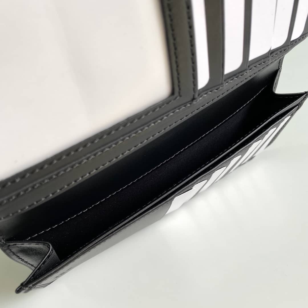 Gvc*1 Bill PVC Leather Long Wallet Replica 408836