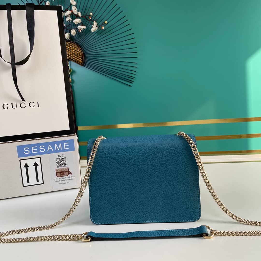 Gvc*1 Interlocking Leather Chain Crossbody Bag Replica 510304