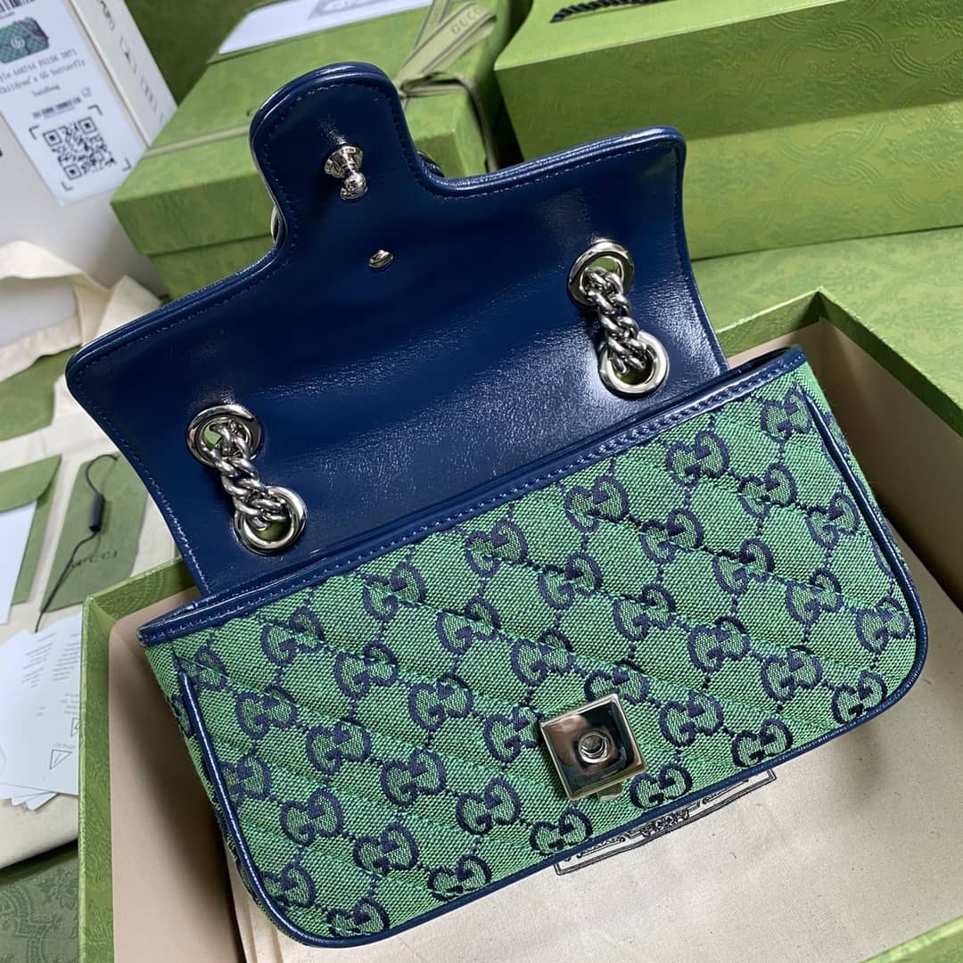 Gvc*1 Marmont GG Matelasse Leather Mini Shoulder Bag Replica 446744