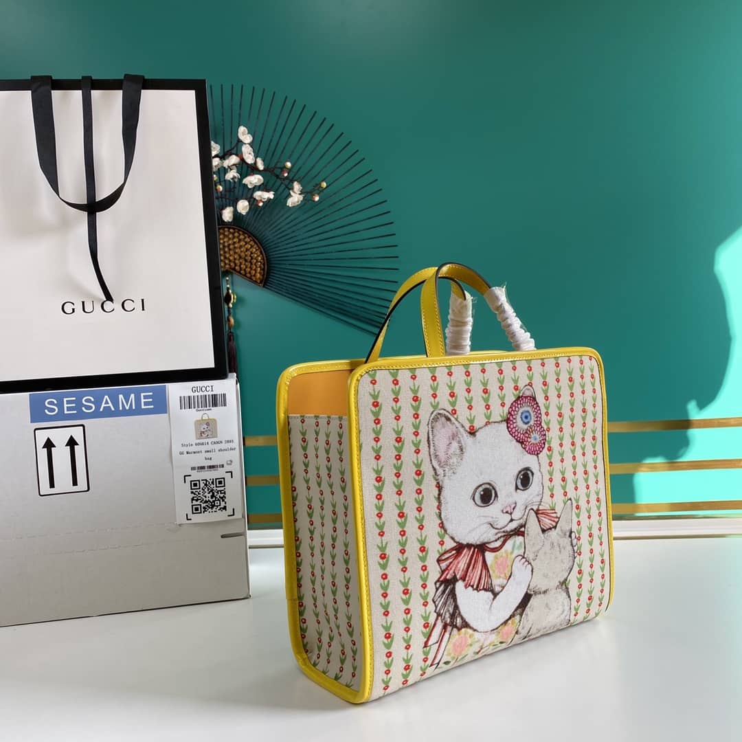 Gvc*1 GG Printed Multicolor Kids Girl Tote Replica 605614