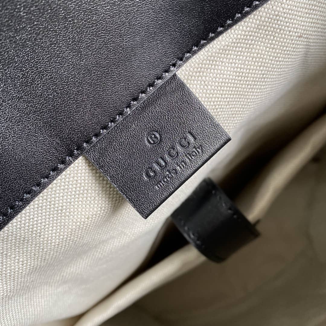 Gvc*1 GG Embossed Backpack Replica Black 625770
