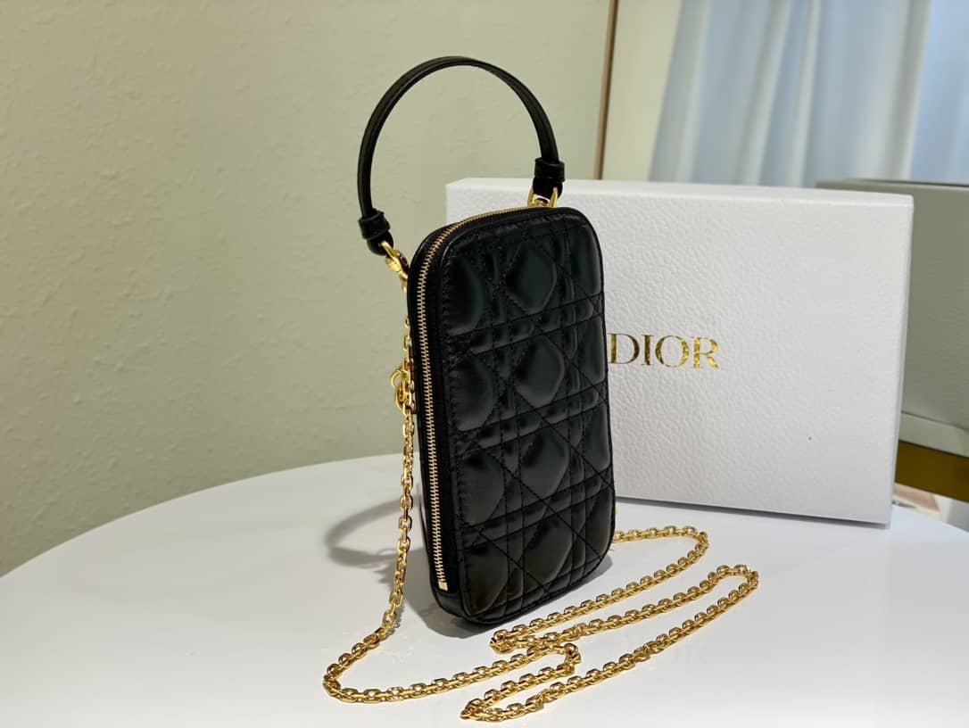 Lady D10r Dupe Lambskin 18CM Phone Holder