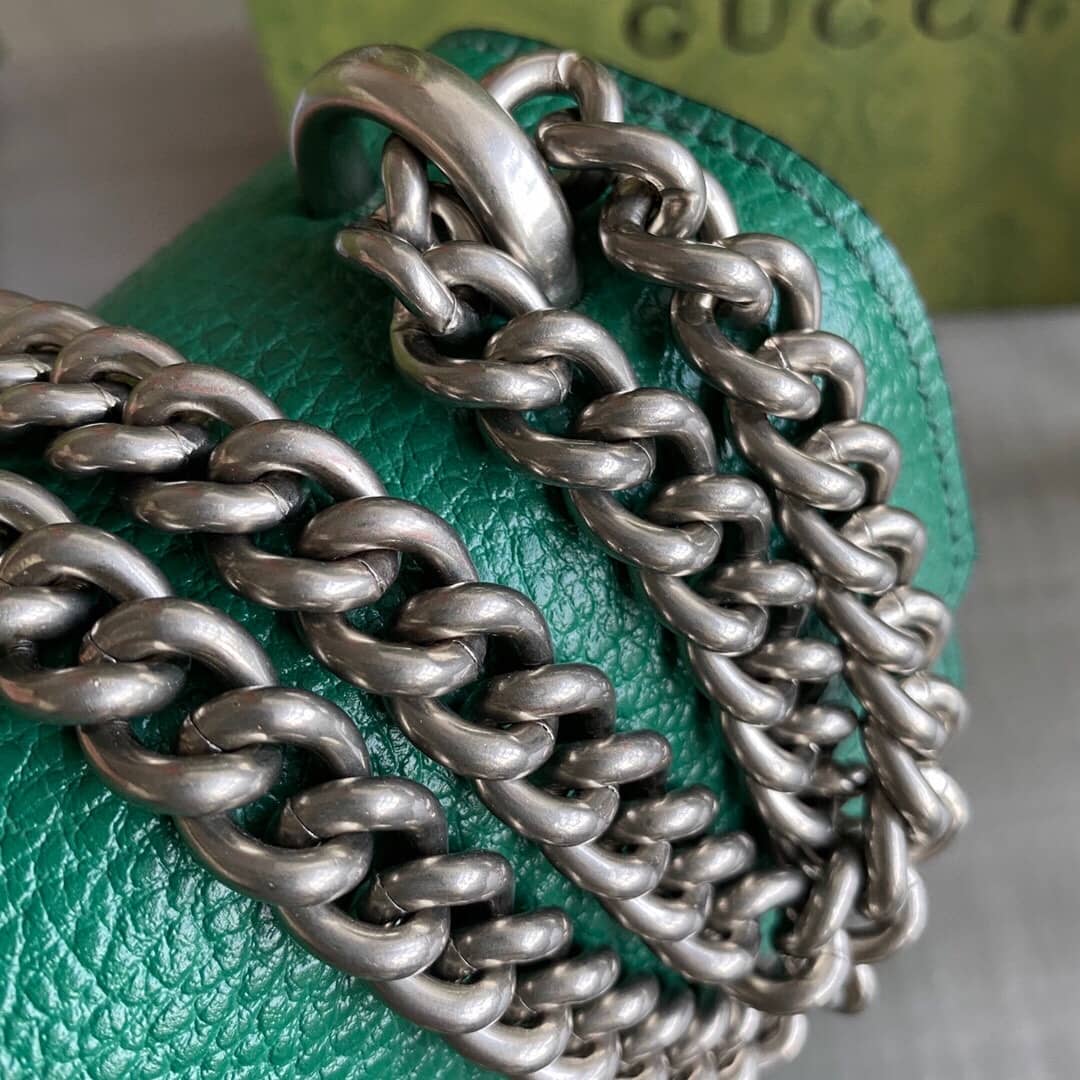 Gvc*1 Dionysus Dupe GG Svp*me Dionysus Chain Replica Shoulder Bag Green 400249