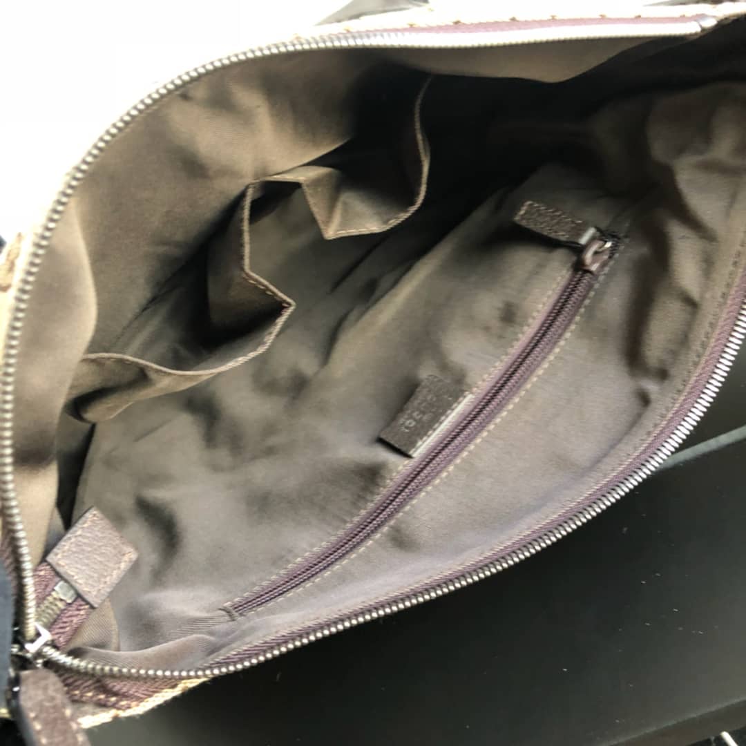 Gvc*1 GG Canvas Shoulder Bag Replica Brown 110054
