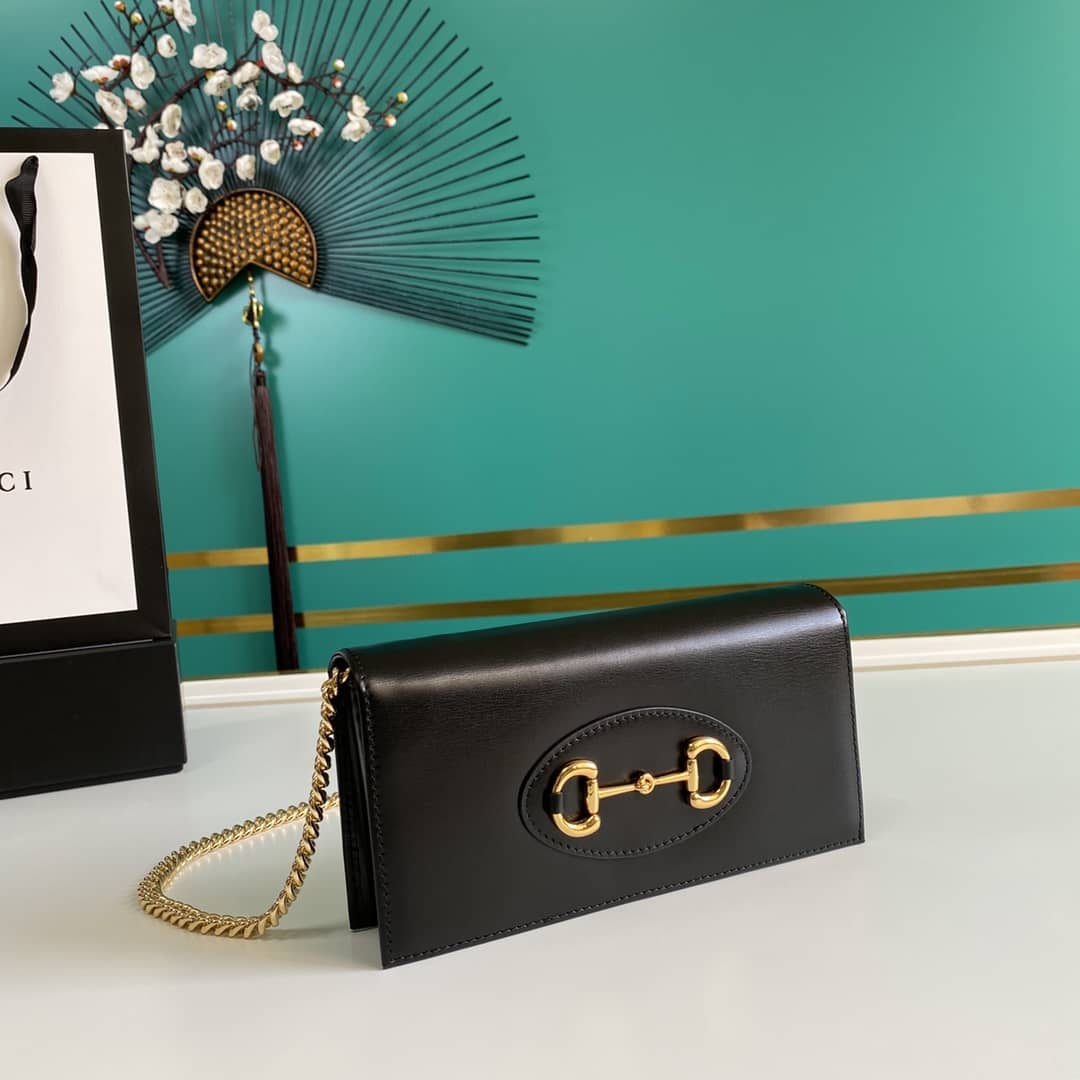 Gvc*1 1955 Horsebit Chain Wallet Replica 621892
