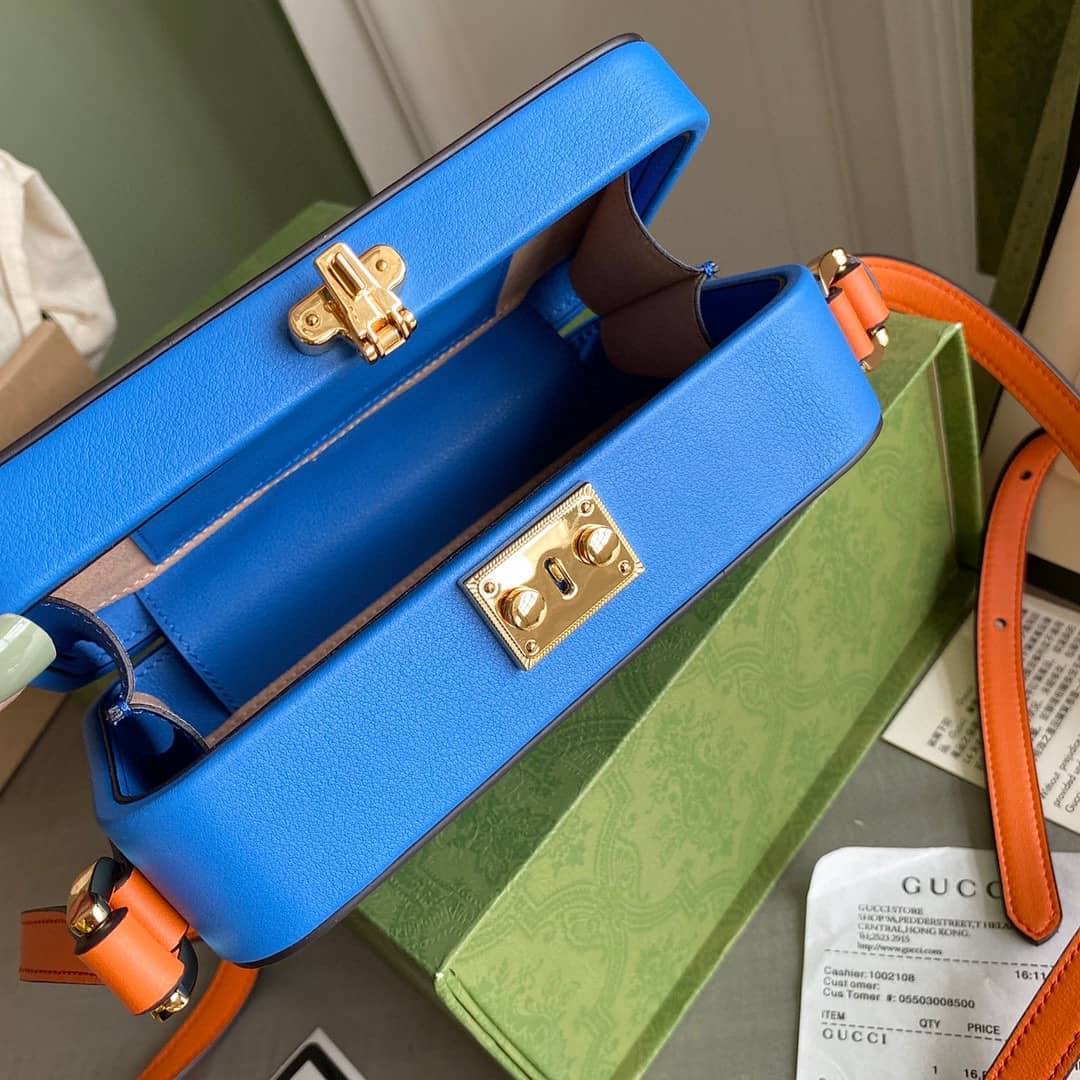 Gvc*1 Interlocking G Mini Bag Replica Blue 658230