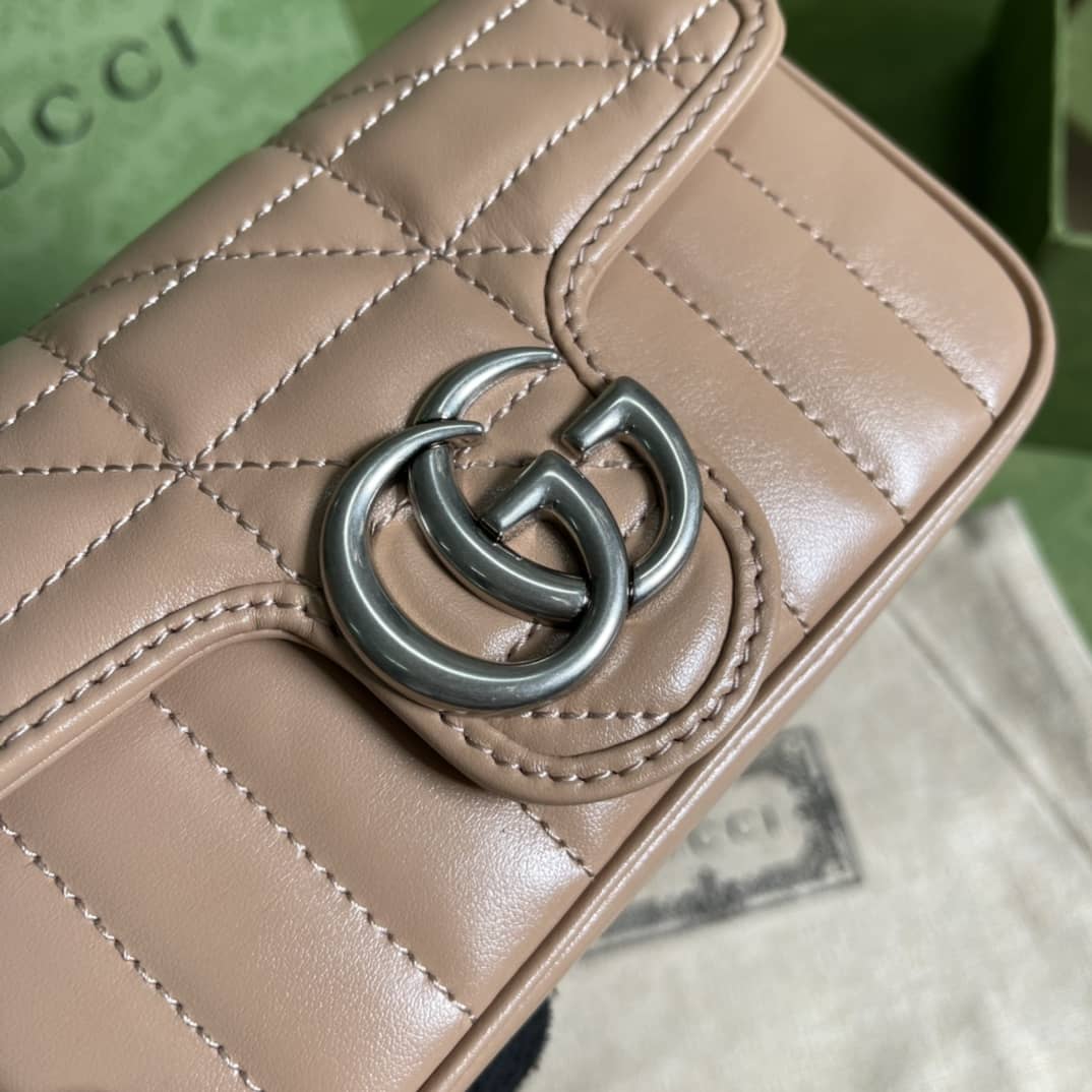 Gvc*1 GG Marmont Matelassé Mini Crossbody Bag Replica 476433
