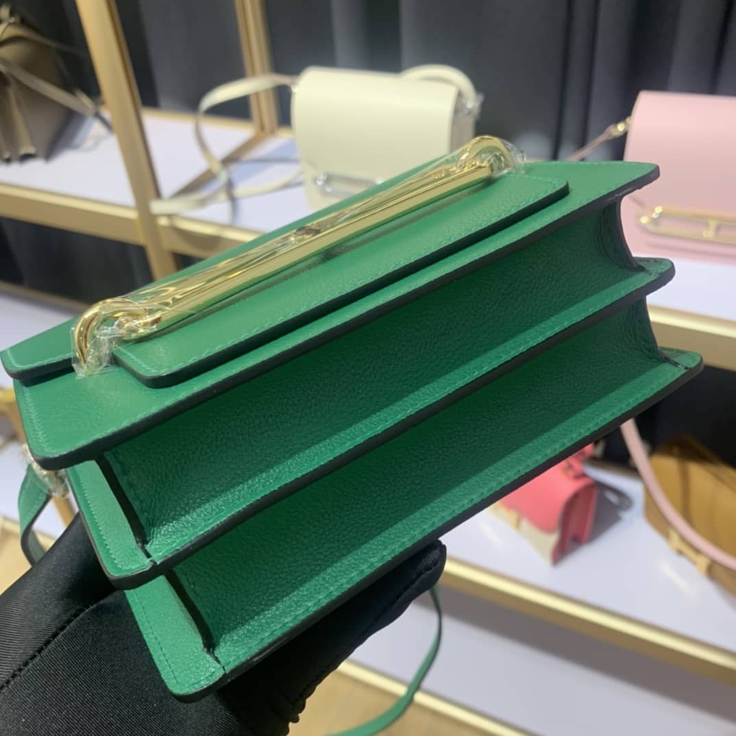 H**me5 Roulis Mini Sac Evercolor Calfskin Leather Crossbody Bag
