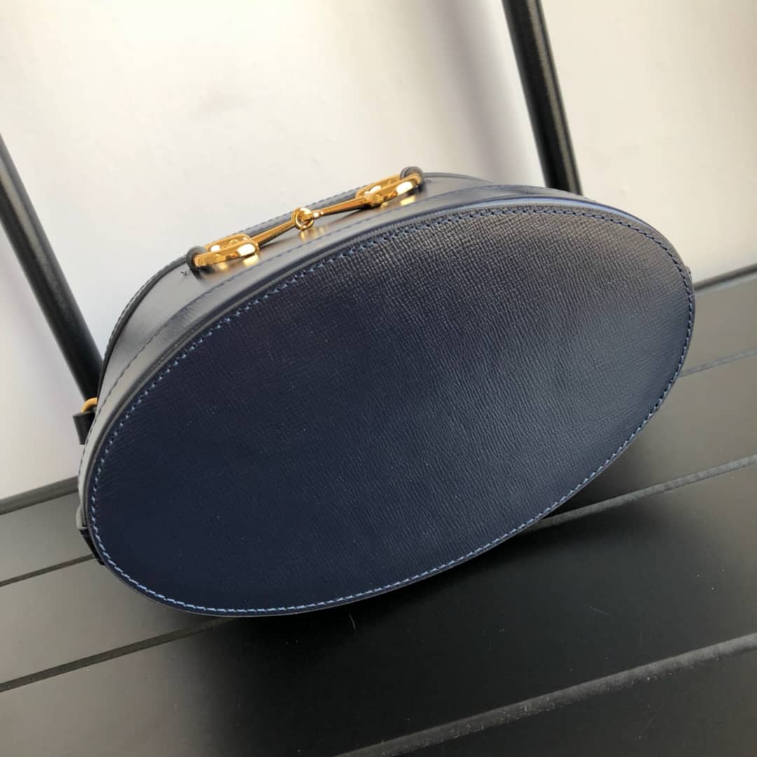 Gvc*1 1955 Horsebit Bucket Bag Replica Red Blue 602118