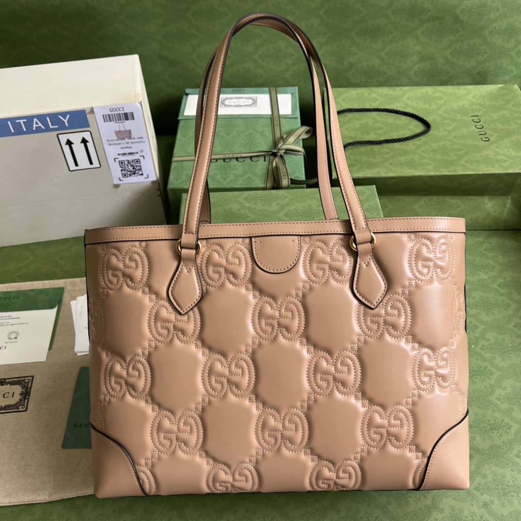 Gvc*1 GG Matelassé Leather Medium Tote Bag 631685 Replica