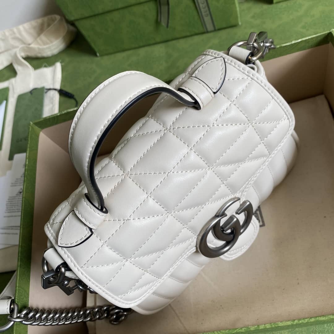 Gvc*1 Marmont GG Mini Top Handle Bag Replica 583571