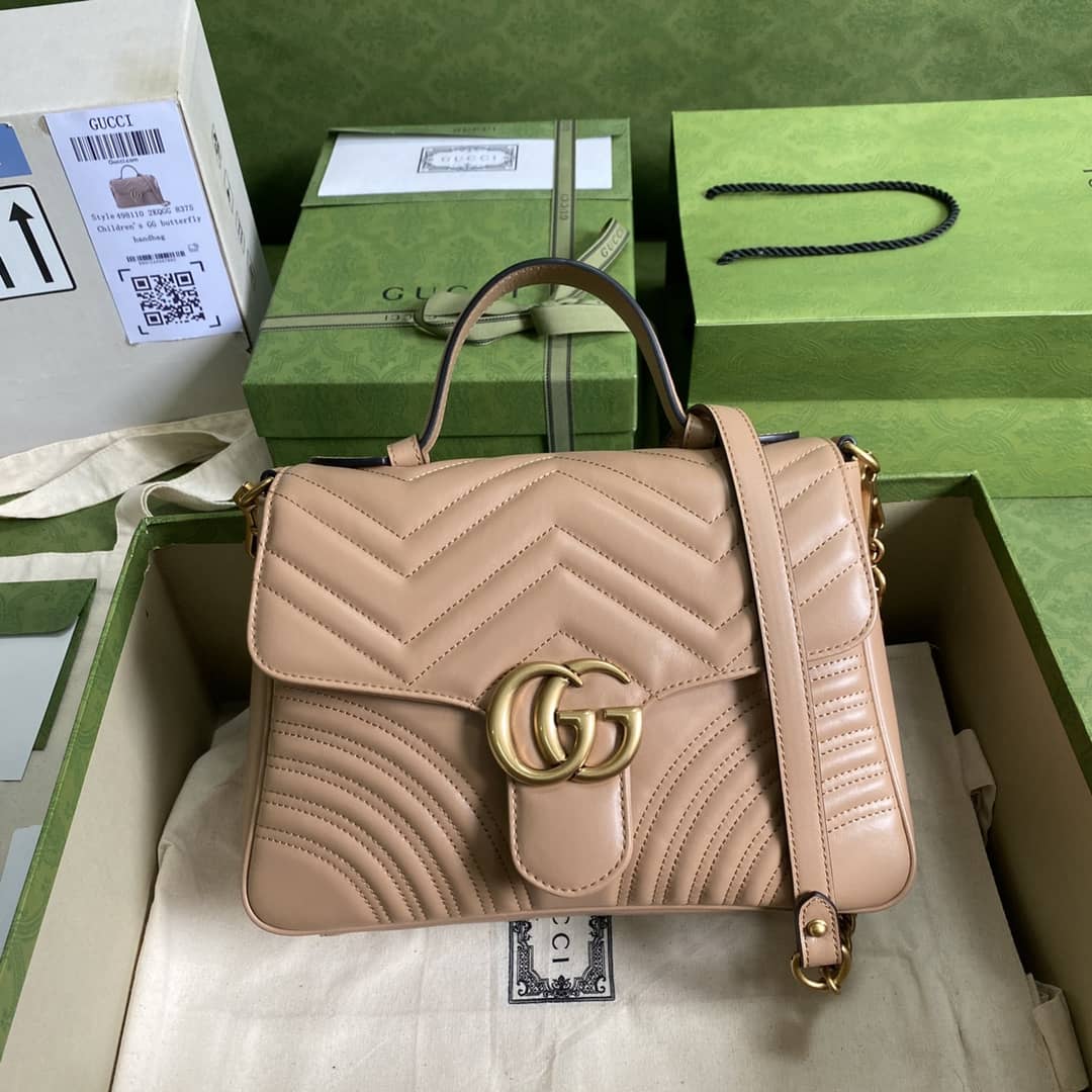 Gvc*1 Crossbody Dupe GG Marmont Small Top Handle  498110