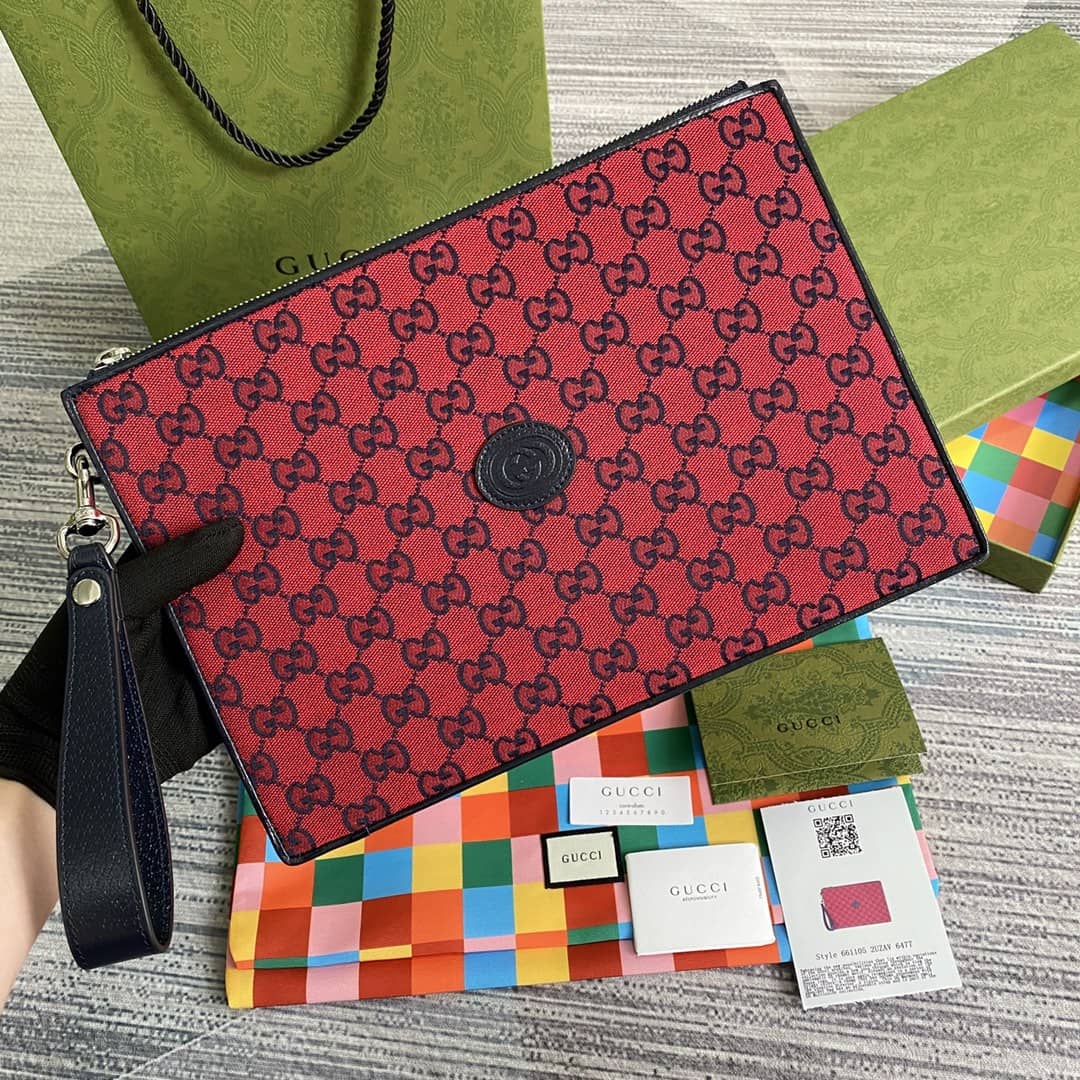 Gvc*1 Purse Dupes Multicolor Canvas GG Pouch657581