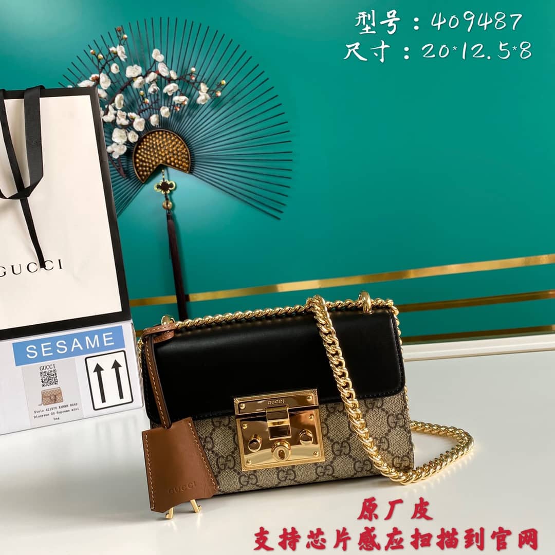 Gvc*1 Padlock GG Small Shoulder Bag Replica 409487