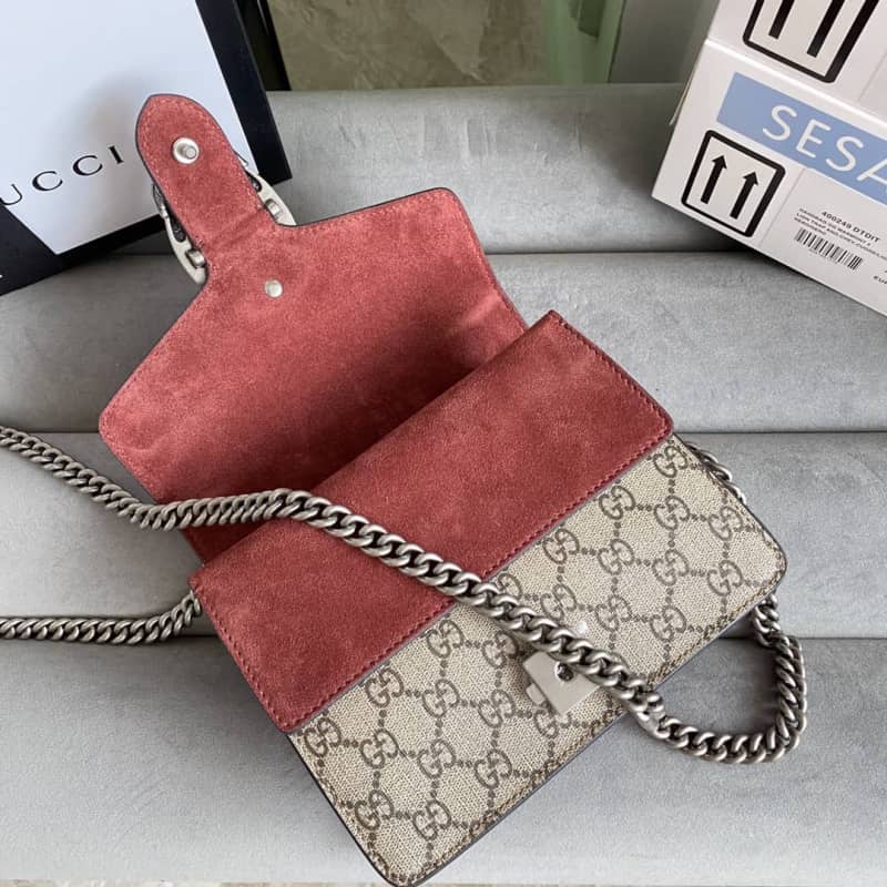 Gvc*1 Dionysus Dupe GG Svp*me Dionysus Chain Replica Shoulder Bag Brown 400249