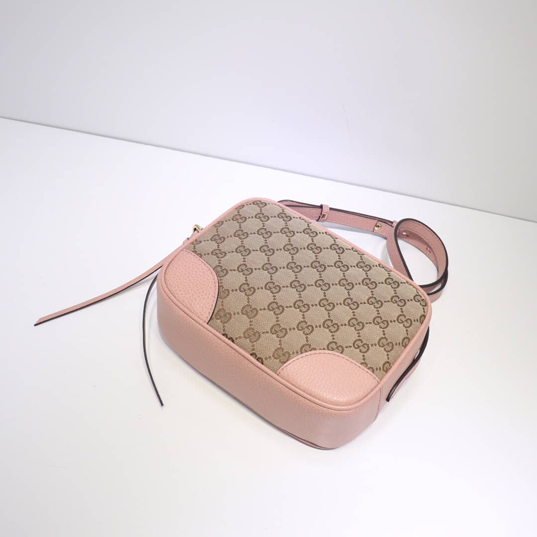 Gvc*1 GG Canvas Messenger Bag Replica Pink 449172