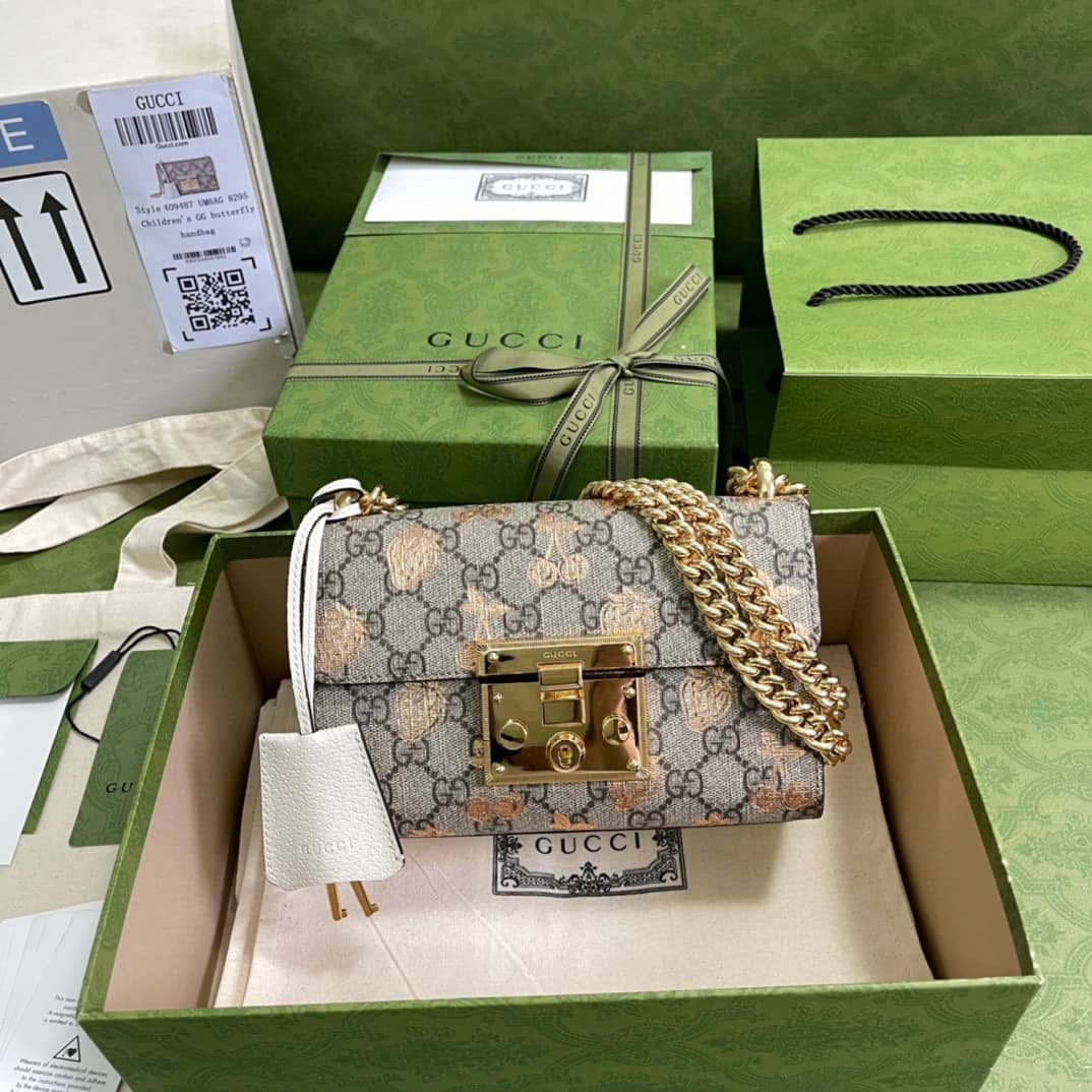 Gvc*1 Crossbody Dupe Padlock Small GG Chain 409487