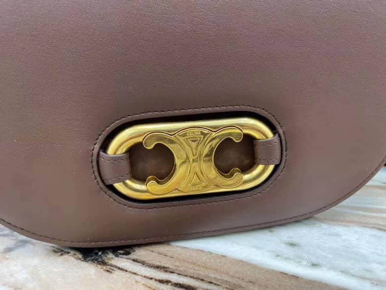 Ce1i*e Triomphe Bag Dupe Medium Maillon Triomphe Calfskin Replica Bag
