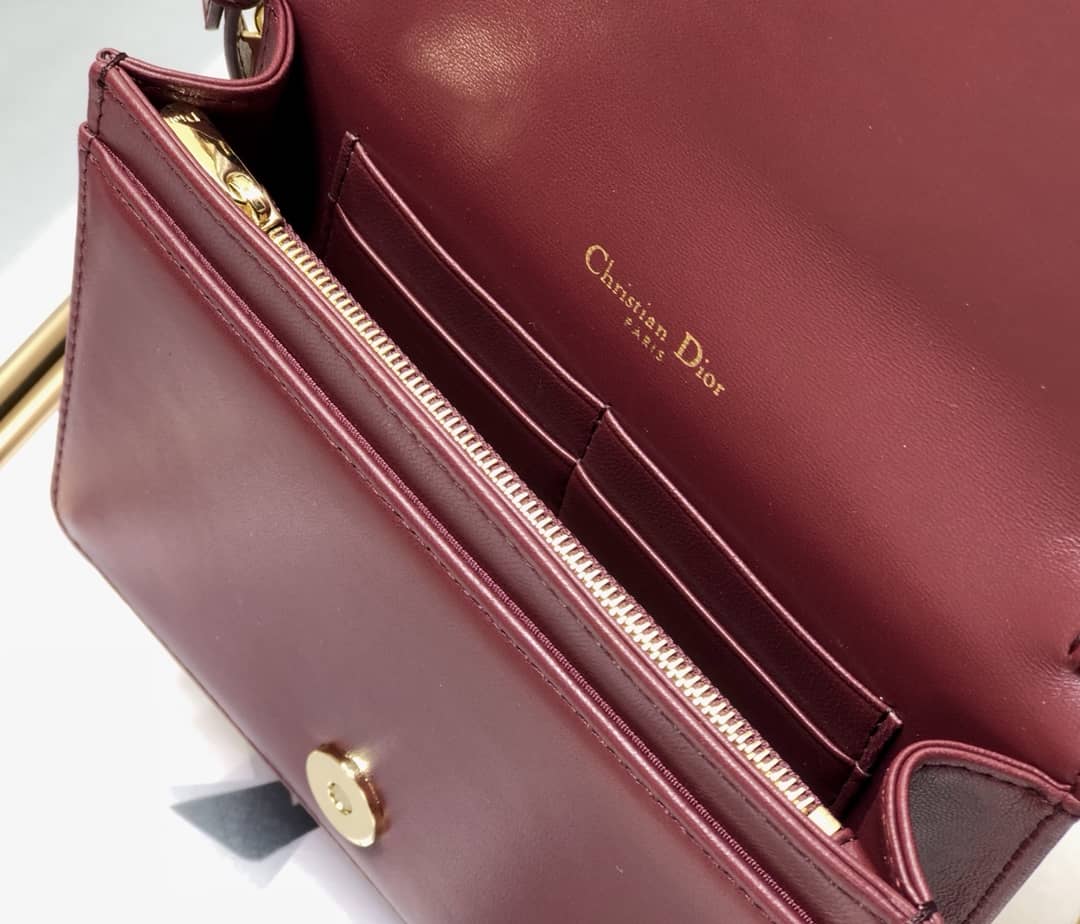 Lady D10r Dupe Cannage Calfskin Pouch