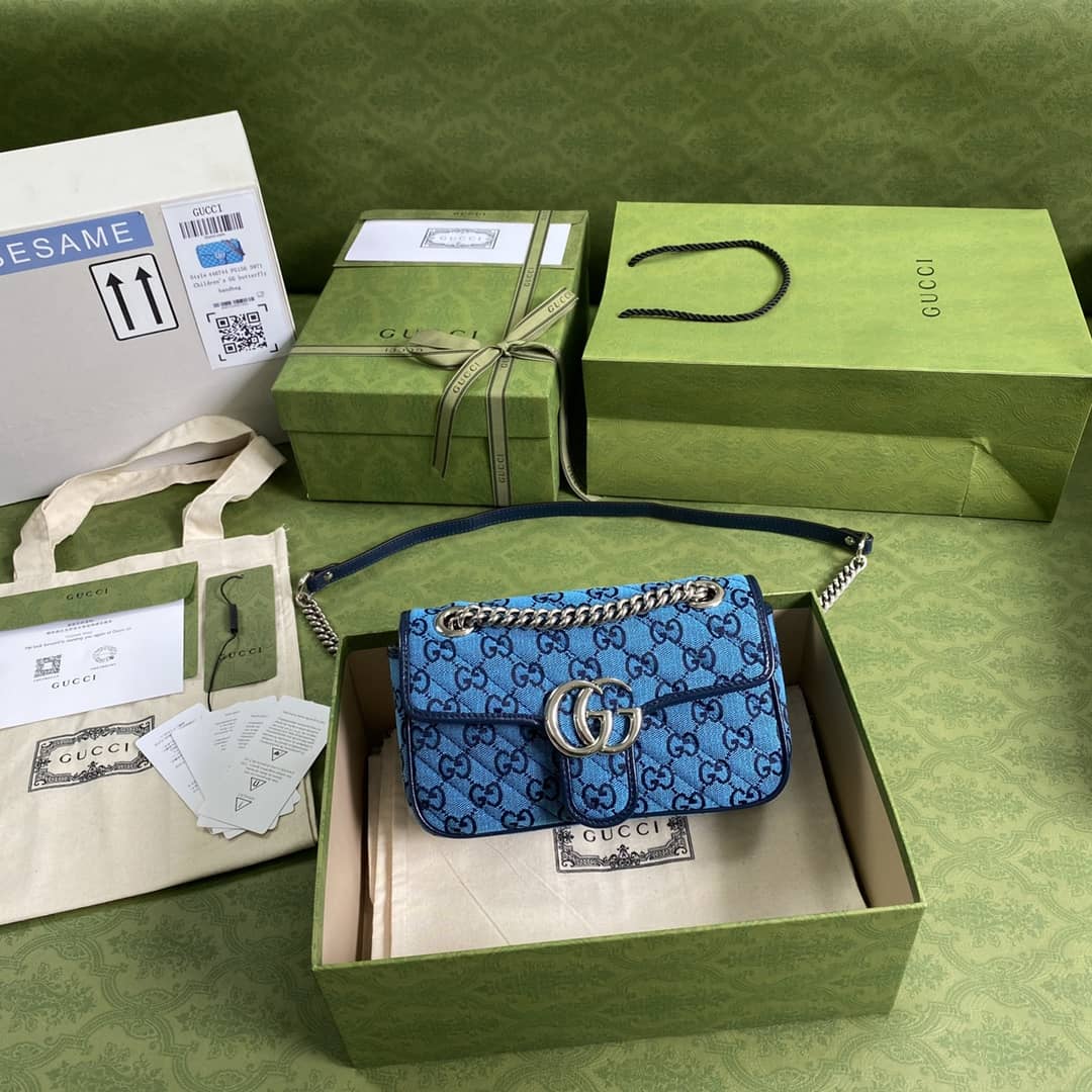 Gvc*1 Marmont GG Matelasse Leather Mini Shoulder Bag Replica 446744