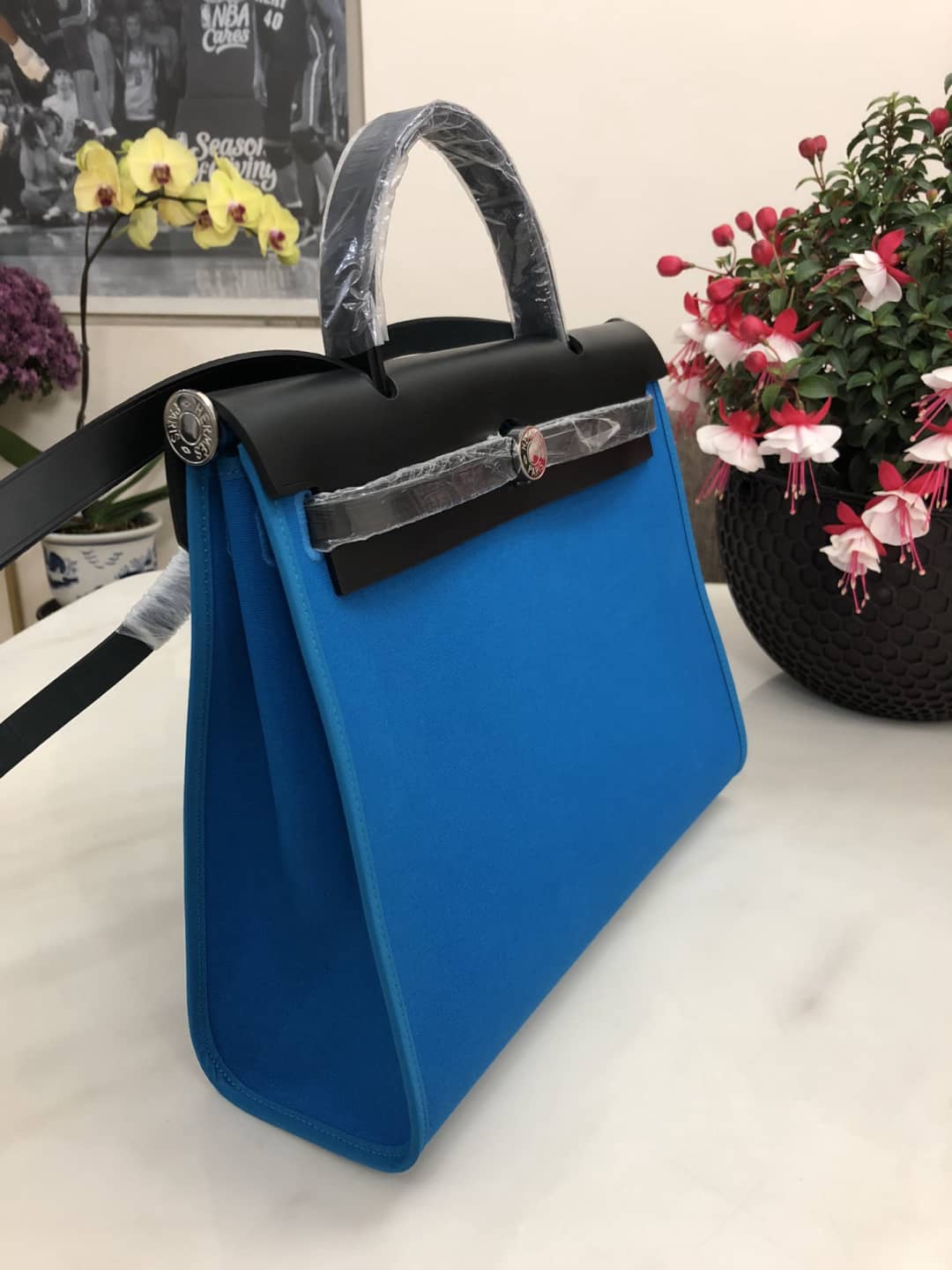 H**me5 Bag Replica 31 Canvas Leather HerBag