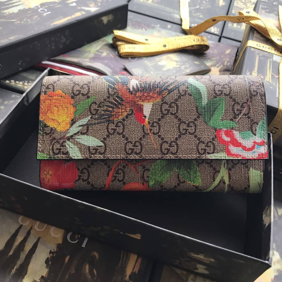 Gvc*1 GG Svp*me Tian Continental Wallet Replica 424892